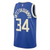 Dres Milwaukee Bucks Giannis Antetokounmpo Nike 2024-25 City Edition Plava Swingman